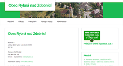 Desktop Screenshot of obec.rybna.cz