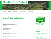 Tablet Screenshot of obec.rybna.cz